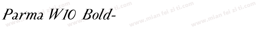 Parma W10 Bold字体转换